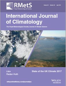 Cover of IJC - State of the Climate 2017. Used with permission.